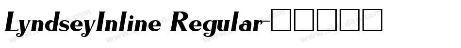 LyndseyInline Regular字体转换